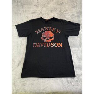 Harley Davidson Shirt Men's Medium black t-shirt Barb's Harley Davidson PA